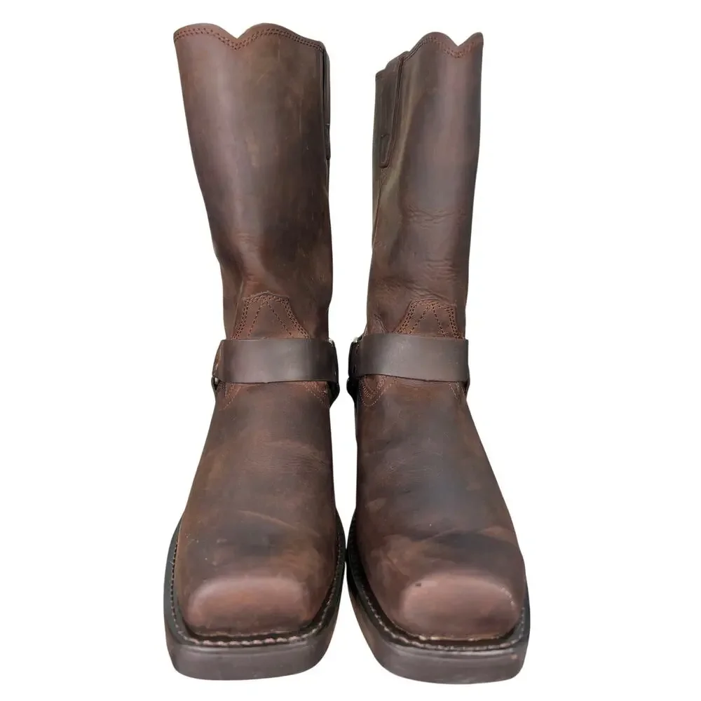 Durango Men’s Brown Leather Wide Harness Boots Size US 13 EE